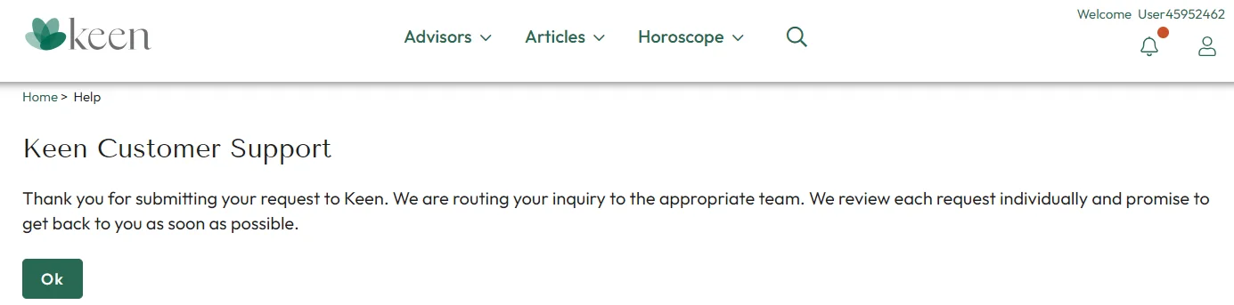 Once you submit the form