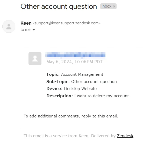 confirmation email 1