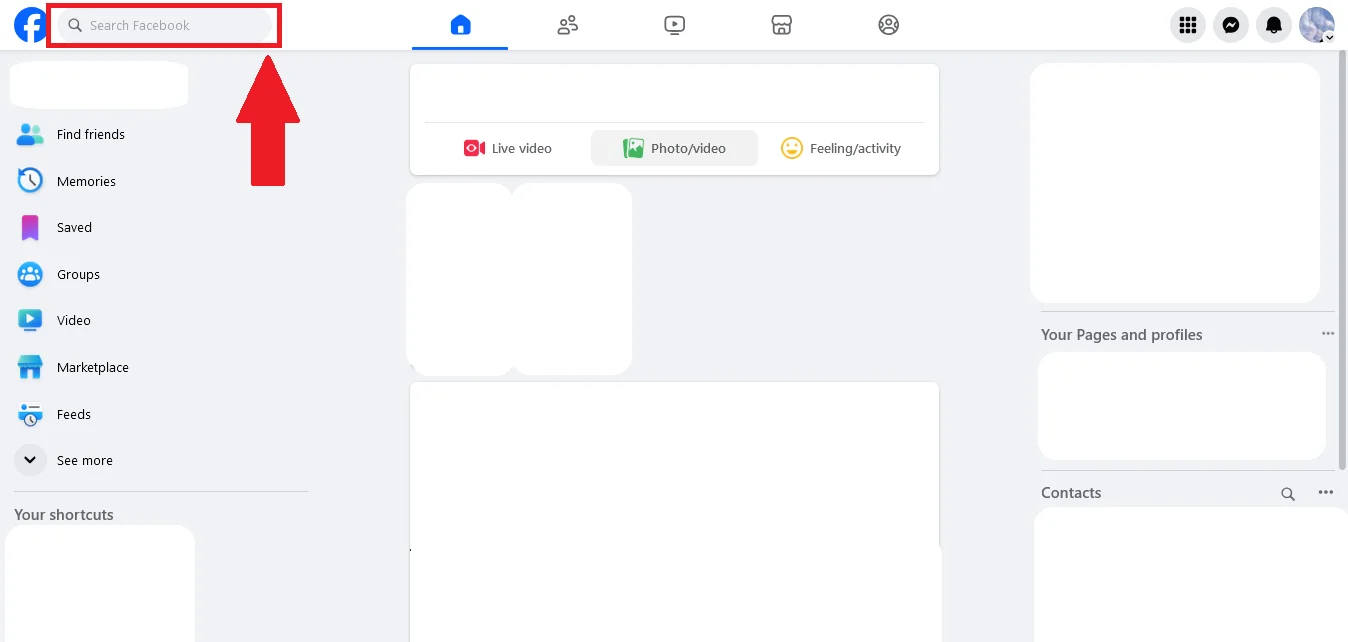 using search bar