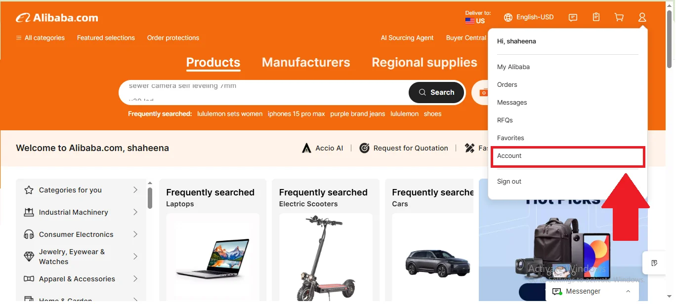 Alibaba Account