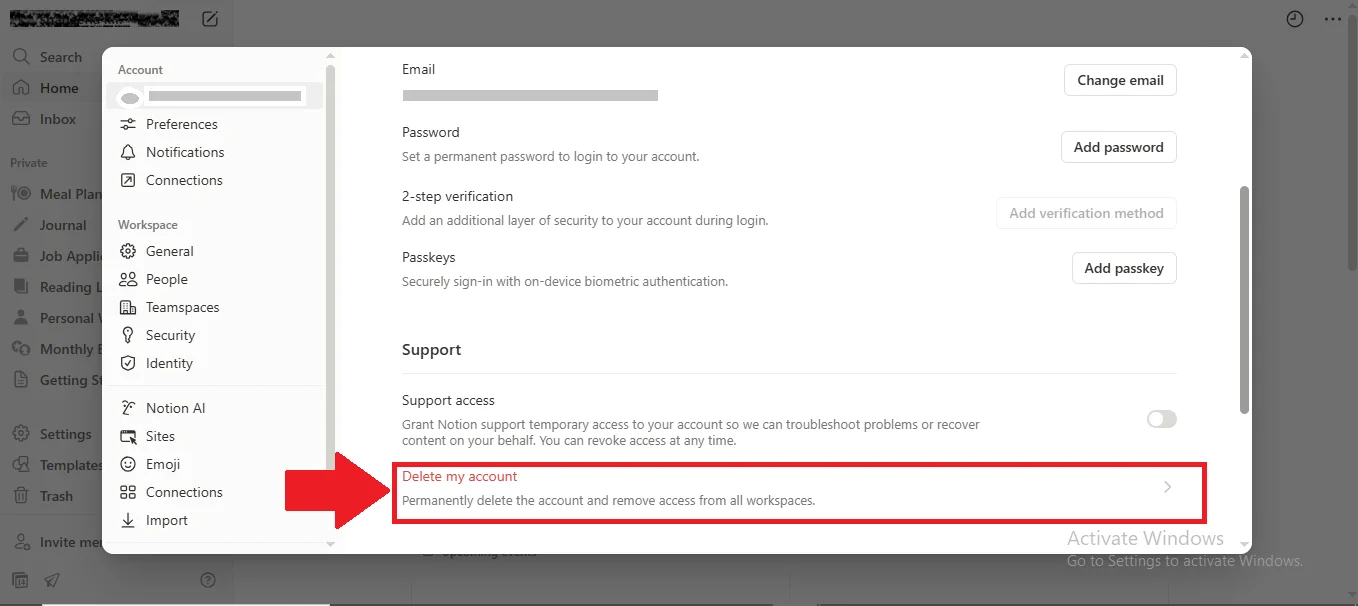 Notion Support