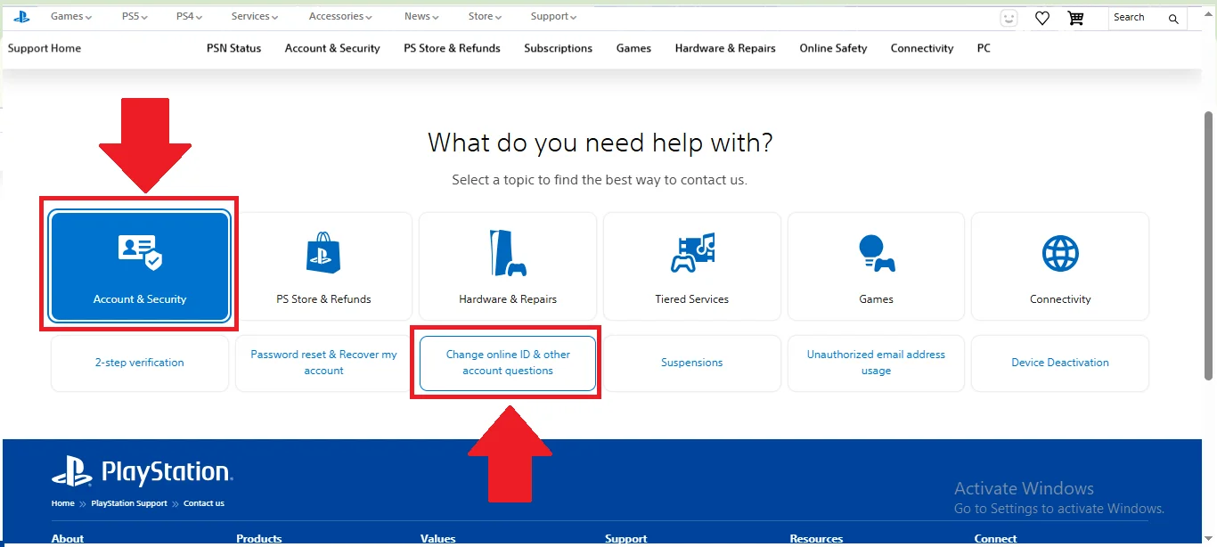 PSN account security