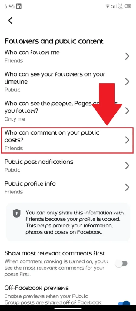 see comment on public