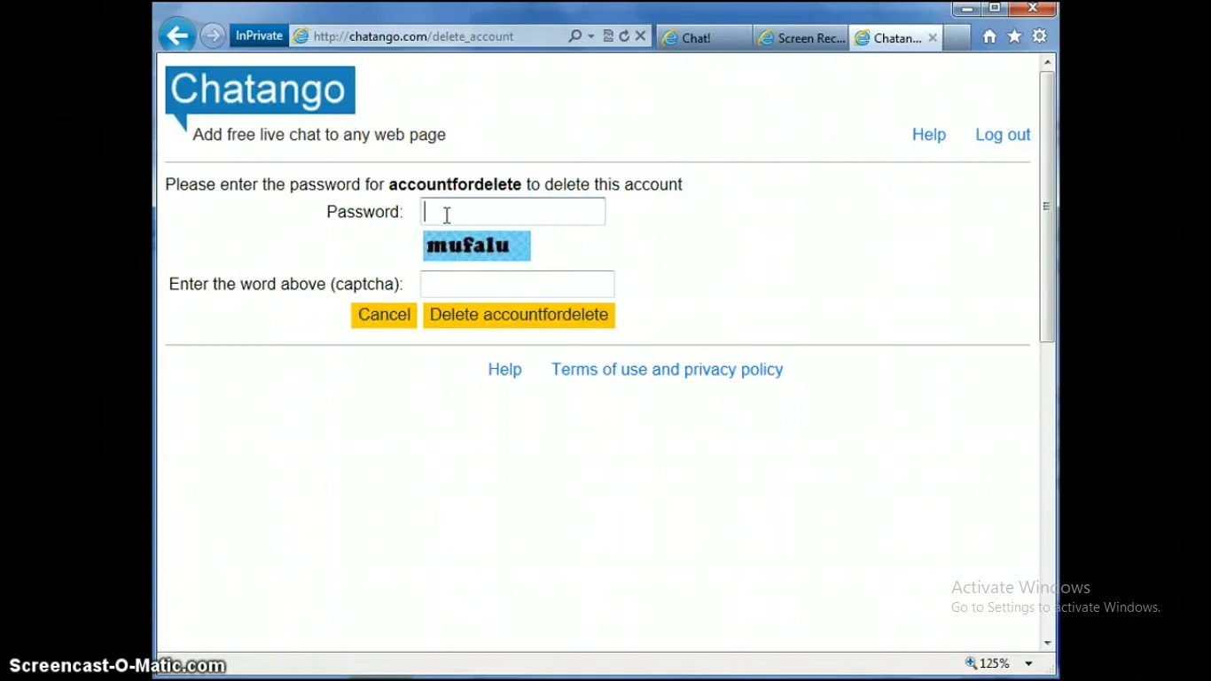 Chatango deletion