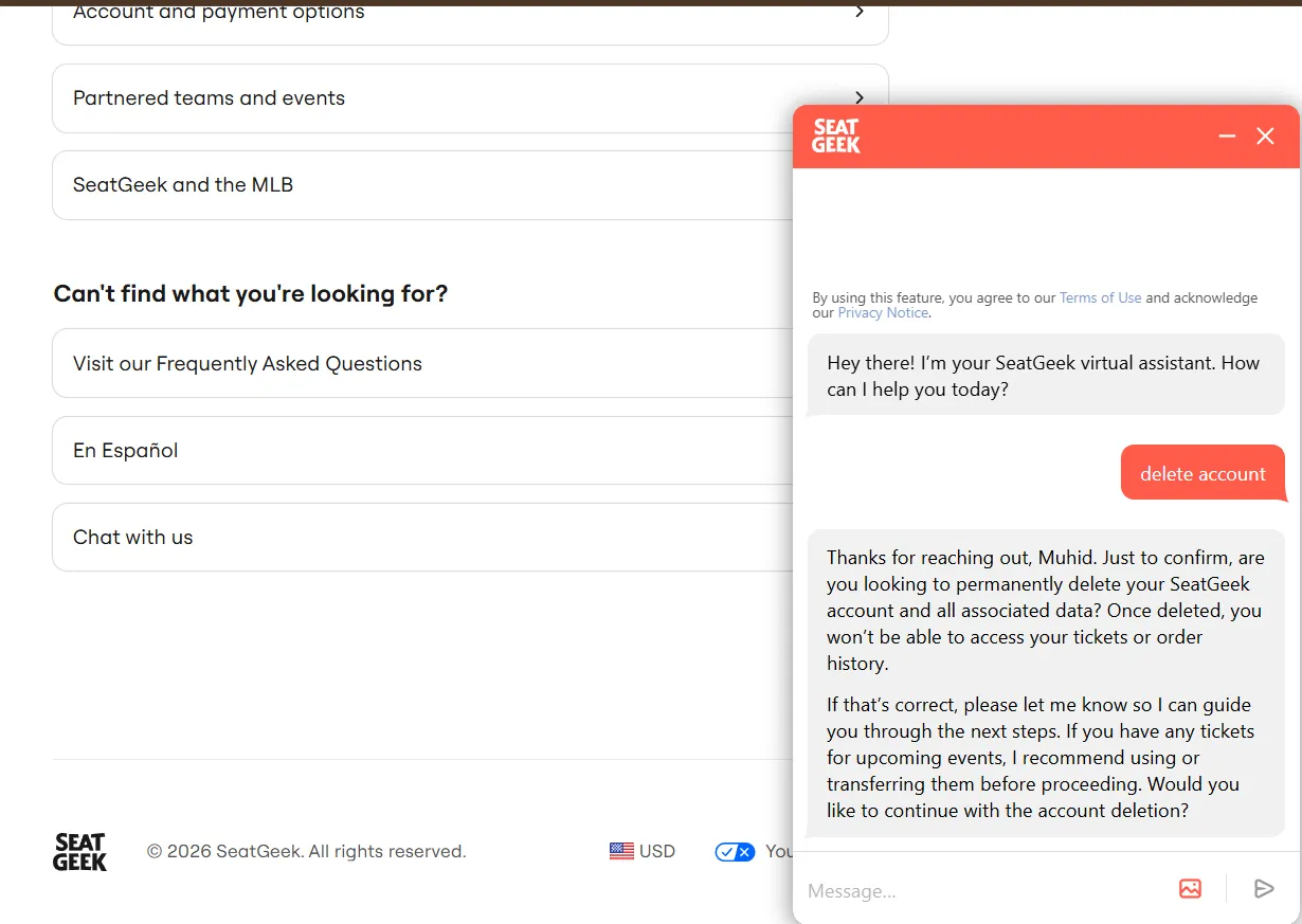 Simply go to the chat and ask about deleting your account.