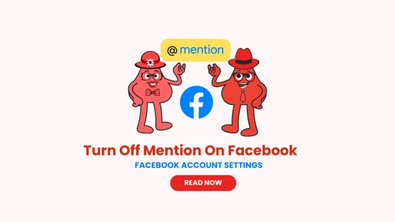 Turn off mentions on Facebook