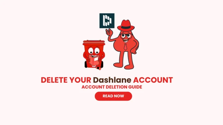 Delete Account Dashlane