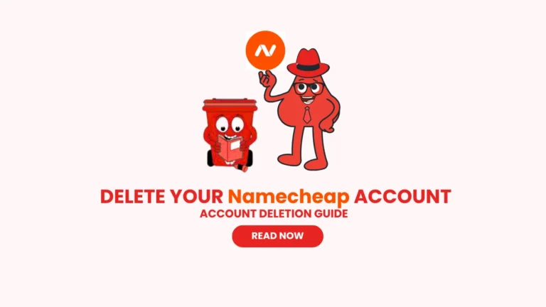 Delete Account Namecheap