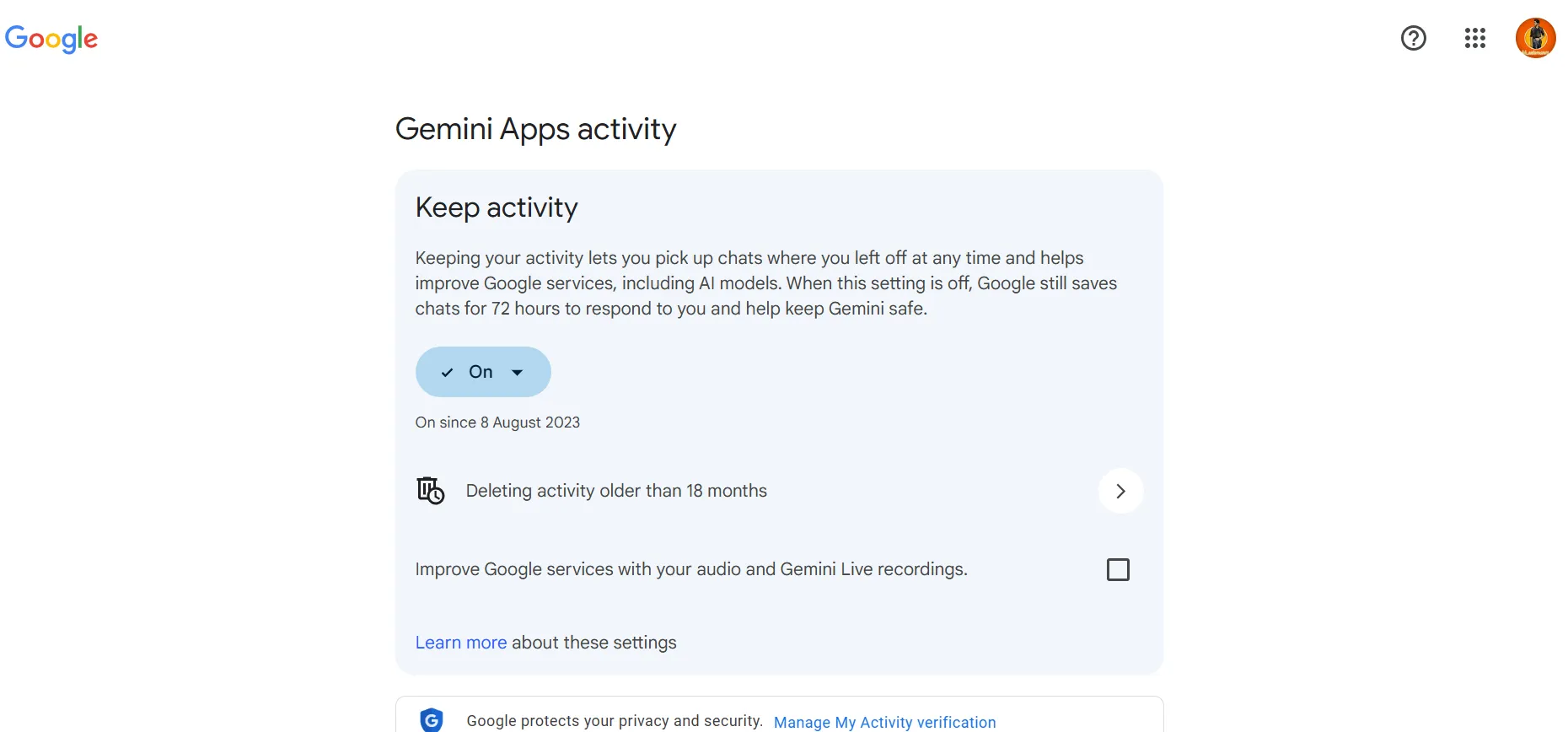 Gemini Deleting Data
