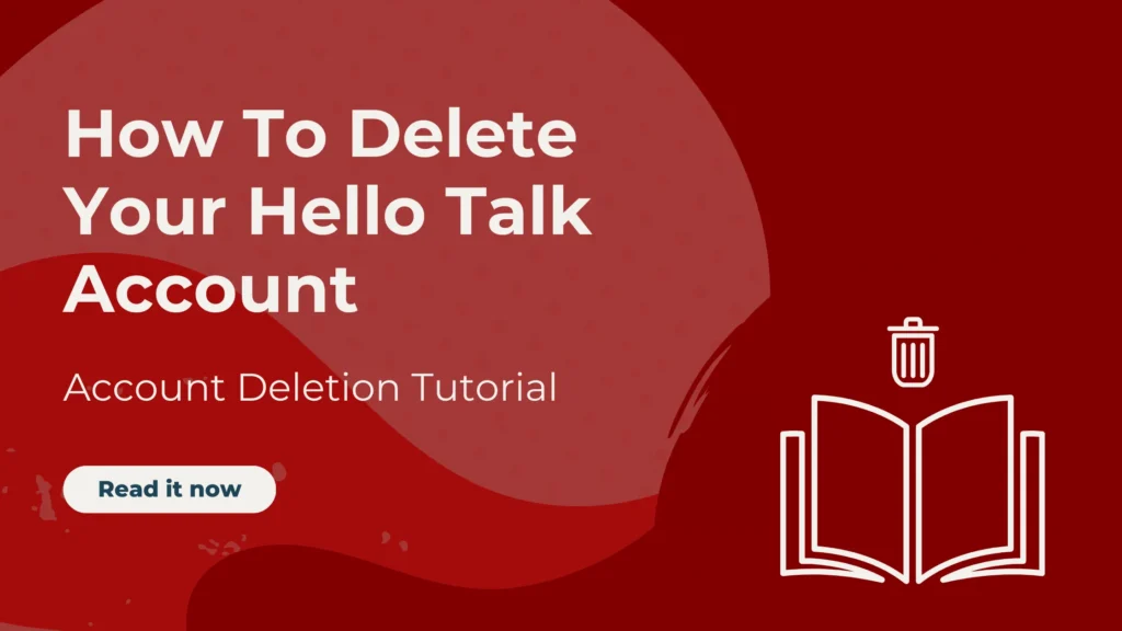 delete hello talk account