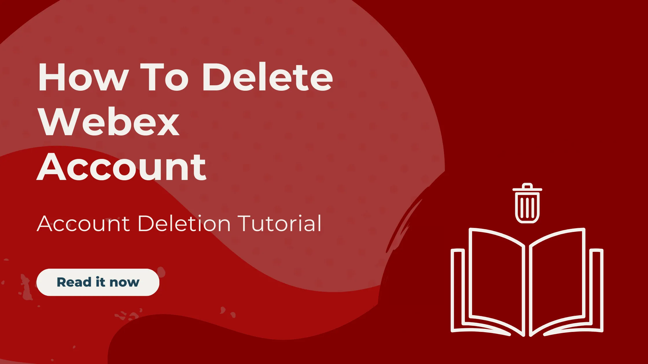 delete webex account